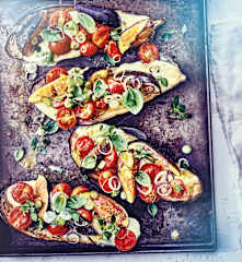 Aubergines grillées aux figues