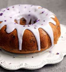 Cake de arándanos y lavanda