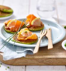 Pancakes aux petits pois