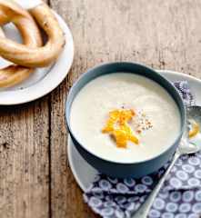 Soupe de céleri-rave et haddock