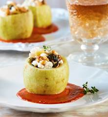 Chilacayotes rellenos con pipián