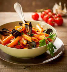 Penne with Mussels