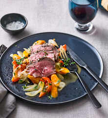 Rinderhüfte mit Gemüse