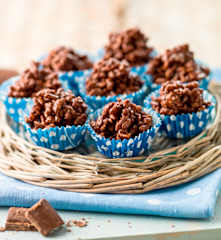 Crocante de arroz e chocolate