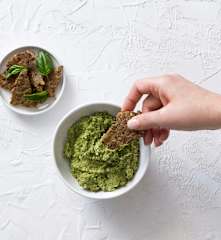 Basil, avocado and hemp pesto
