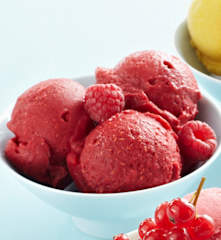 Gurken-Himbeer-Sorbet