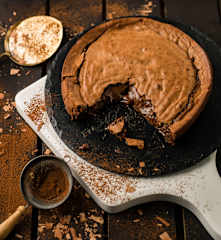 Płynące ciasto czekoladowe (lava cake)