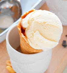 Glace aux cacahuètes (ou aux noisettes)