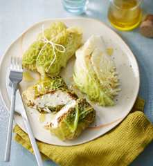 Papillotes de cabillaud en feuille de chou