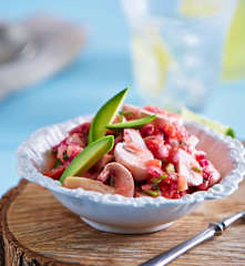 Ceviche de hongos