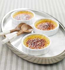 Crème brulée com especiarias