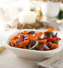 Guarnición de verduras con hierbas provenzales
