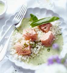 Lachsfilets mit Sauerampfersauce