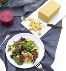 Spelt Salad with Burmese Tofu