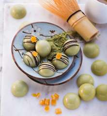 Matcha-Pralinen mit Ingwer
