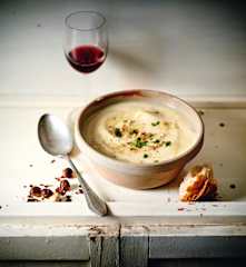 Velouté de panais à l'huile de noisette