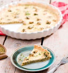 Quiche z pieczarkami