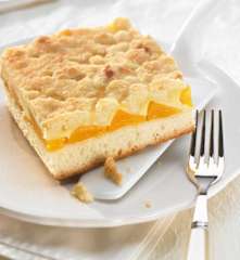 Pfirsich-Streusel-Käsekuchen