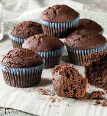 Muffin al farro e fondente