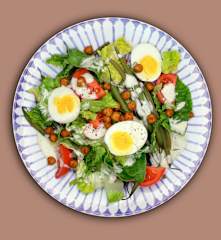 Ceasar Salad mit Kichererbsen