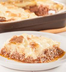 Pastel rápido de carne picada y puré de patatas