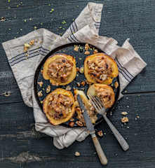 Coings farcis aux fruits secs