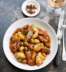 Daube d'agneau aux artichauts