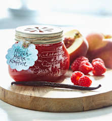 Pfirsich-Melba-Konfitüre