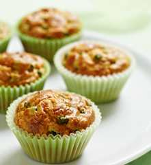 Vegetable and Hazelnut Cheese Muffins
