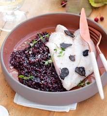 Filet de saint-pierre, riz vénéré et jus truffé