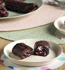 巧克力草莓蛋糕卷