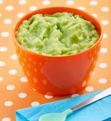 Papilla de papa y ejote