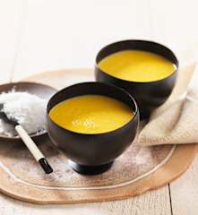 Möhren-Mango-Suppe mit Kokos