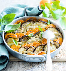 Tian de fenouil, aubergines et tomates