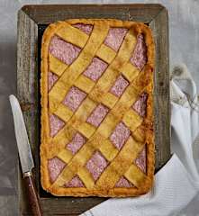Crostata fragole e ricotta (senza zucchero)