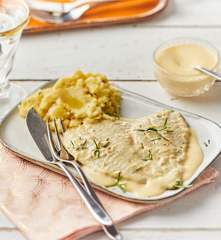 Turbot sauce champagne