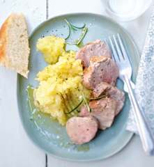 Ecrasée de pommes de terre et filet mignon au romarin