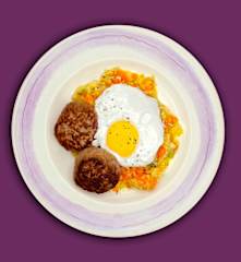 Frikadellen mit Rahmgemüse