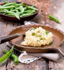 Risotto bianco z zielonym groszkiem
