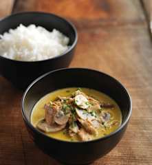 Strogonoff de peru com molho de café