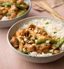 Thai Peanut Chicken with Coconut Rice