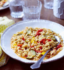 Mediterranes Zartweizen-Risotto