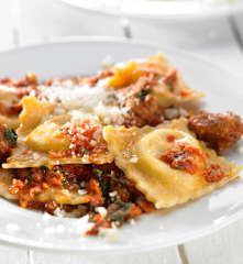 Ravioli di ricotta al sugo di agnello