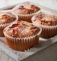 Muffin al cioccolato bianco