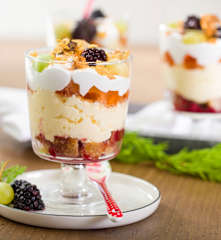 Trifle de uvas y cava