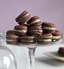 Macarons de chocolate