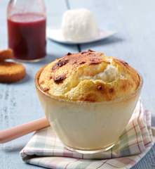 Soufflé de chèvre frais (Chef Eric Guérin - La Mare aux oiseaux)
