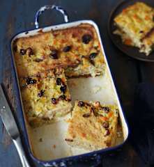 Pudding de légumes aux noisettes et aux cranberries