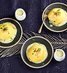 Mousse de saint-jacques, sauce au cerfeuil