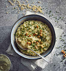 Fregola-Schnittlauch-Risotto